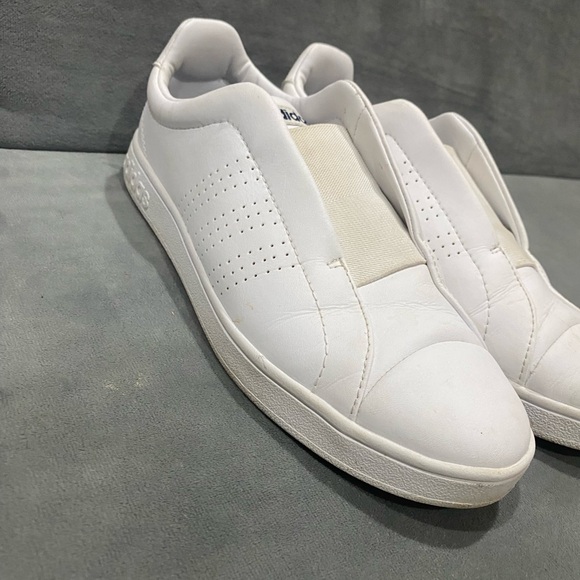 Adidas Classic White Slip-On Shoes womens size 8 - Picture 5 of 8